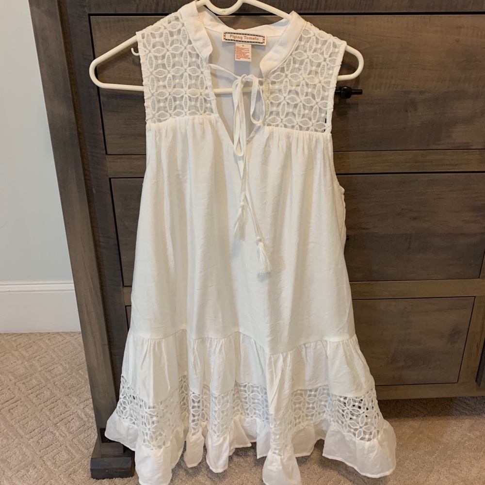 White sun dress